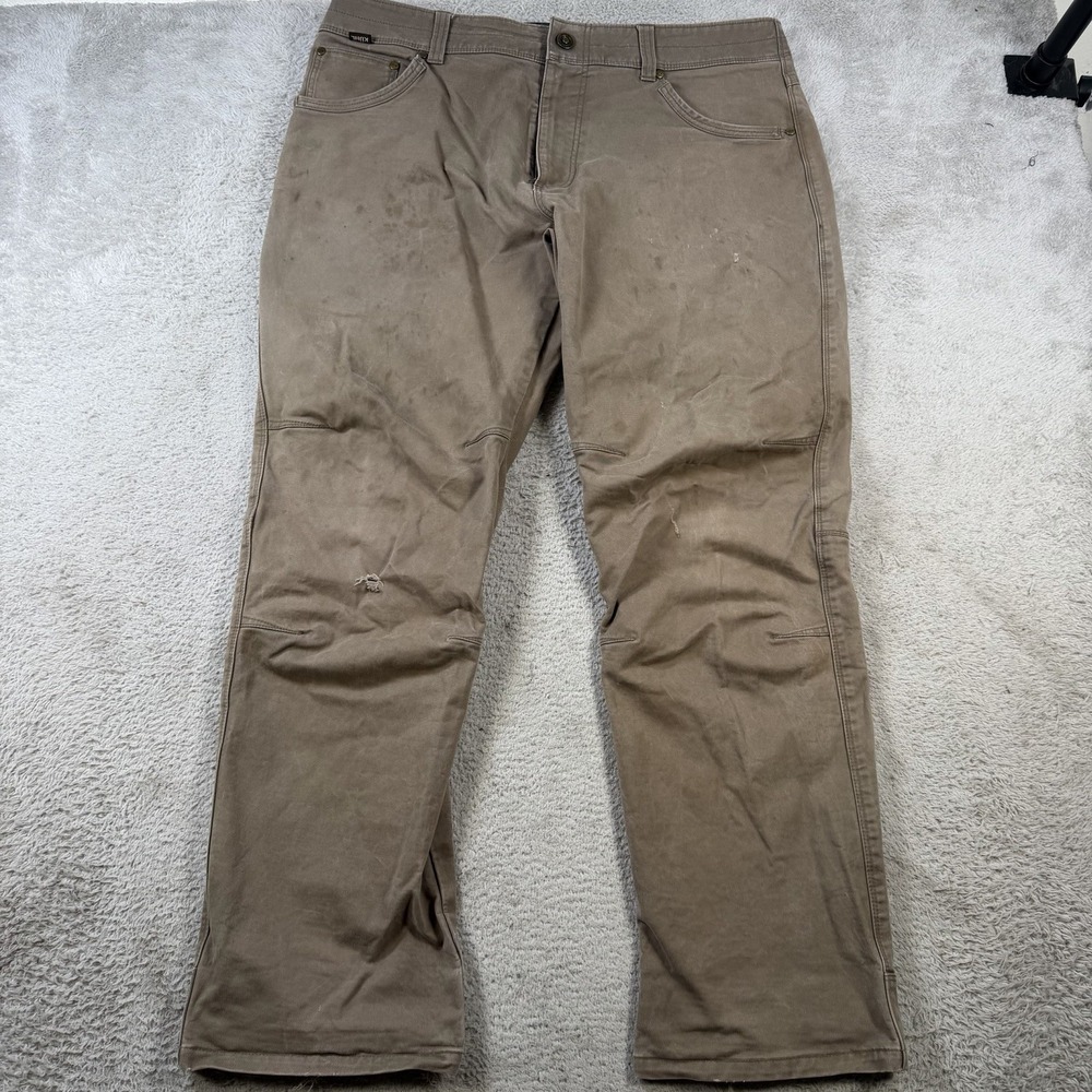 Kuhl Rydr Pants Mens 36x30 Brown Vintage Patina Dyed Hiking Outdoors Workwear